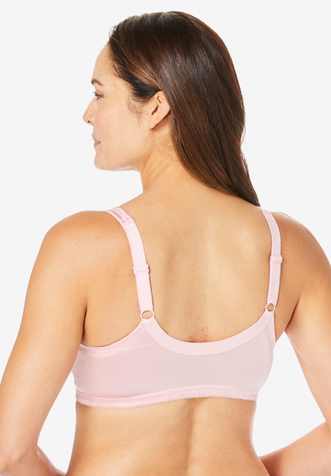 Front-Close Satin Wireless Bra image number 1