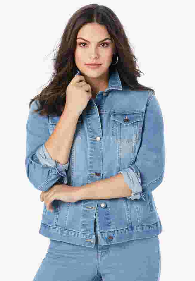 Essential Stretch Denim Jacket image number 3