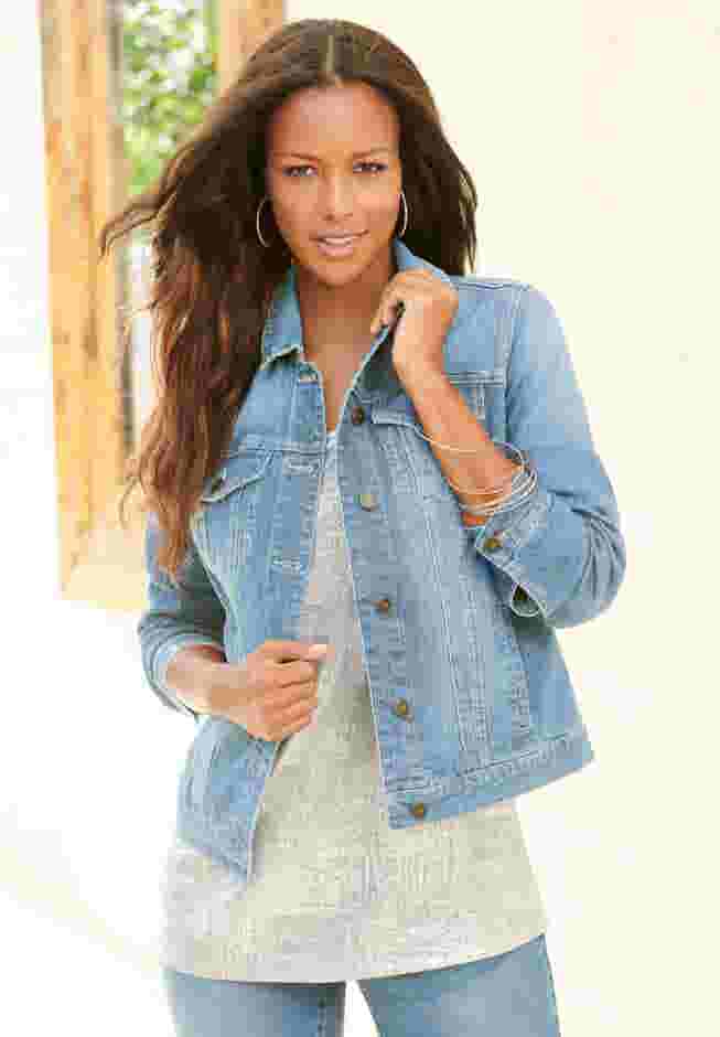 Essential Stretch Denim Jacket image number 4