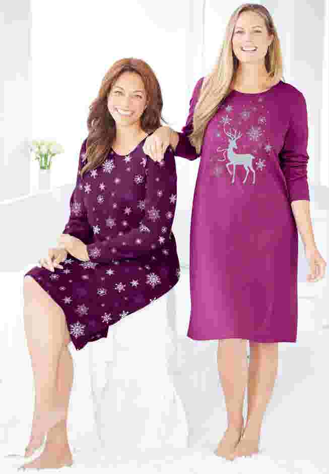 2-Pack Long-Sleeve Sleepshirt image number 5