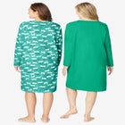 2-Pack Long-Sleeve Sleepshirt image number null