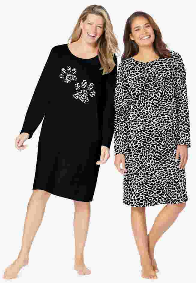 2-Pack Long-Sleeve Sleepshirt image number 0