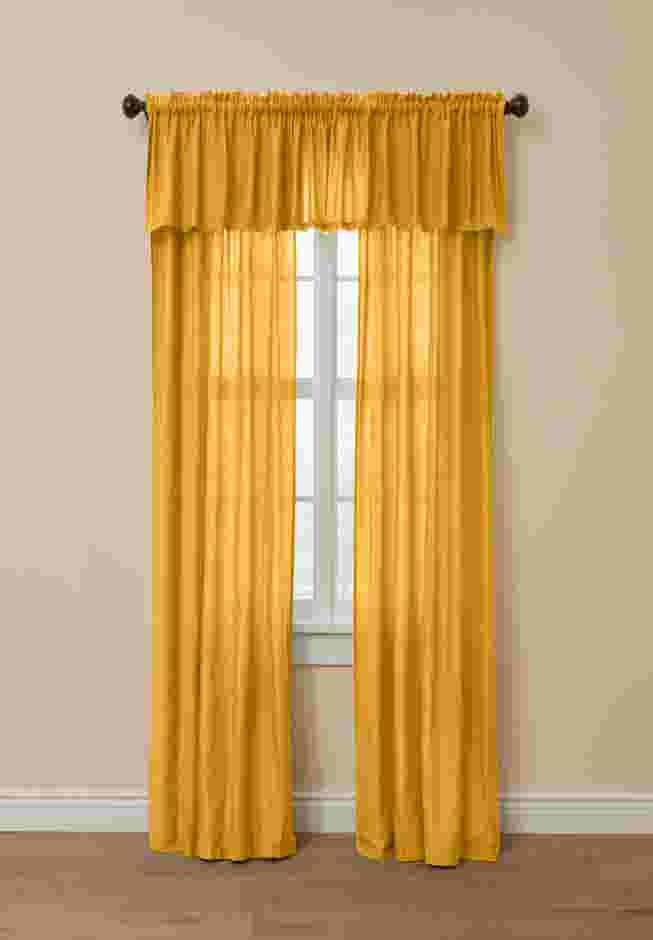 Poly Cotton Canvas Rod-Pocket Valance image number 0