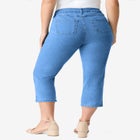 Plus Size Classic Stretch Capri Jean image number null