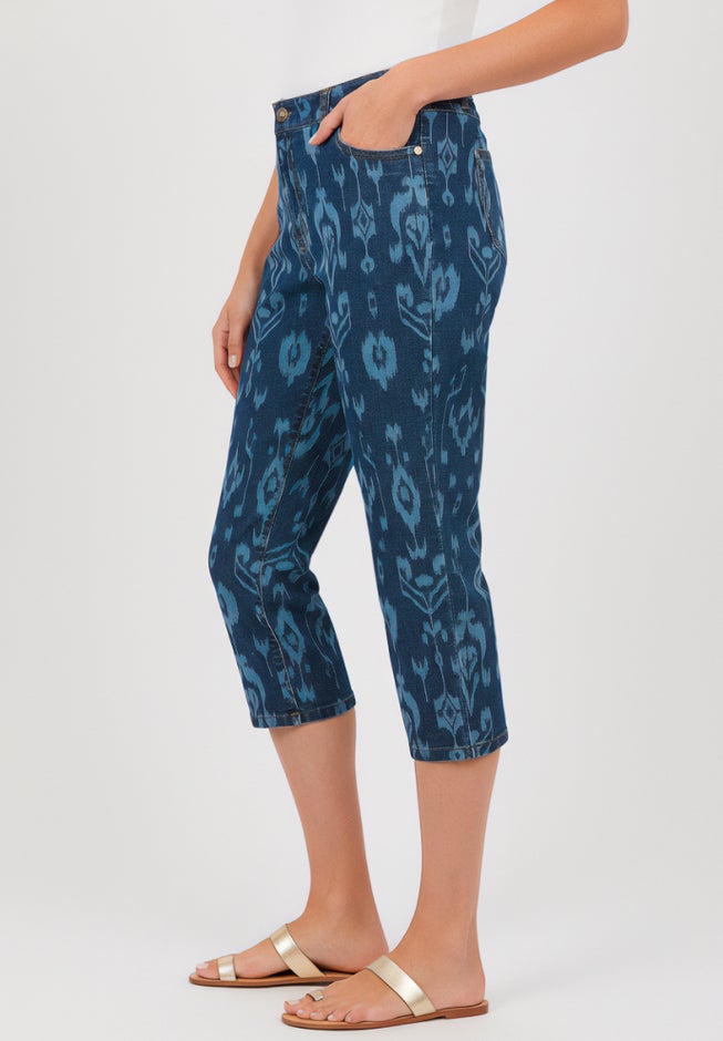 Plus Size 24/7 Stretch Capri Jean image number 3