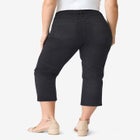 Plus Size Classic Stretch Capri Jean image number null