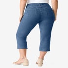 Plus Size Classic Stretch Capri Jean image number null