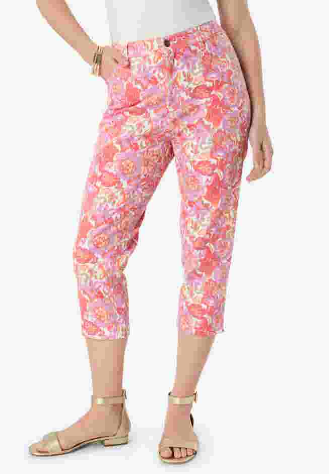 Classic Stretch Capri Jean image number 1