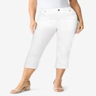 Plus Size Classic Stretch Capri Jean image number null