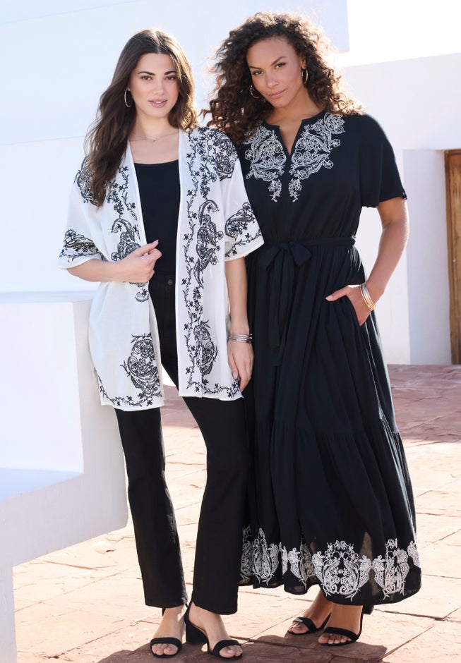 Embroidered Maxi Dress image number 4