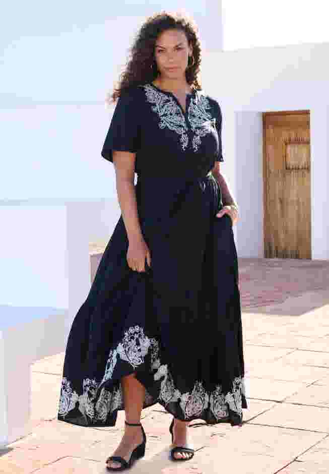Embroidered Maxi Dress image number 0