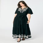 Embroidered Maxi Dress image number null