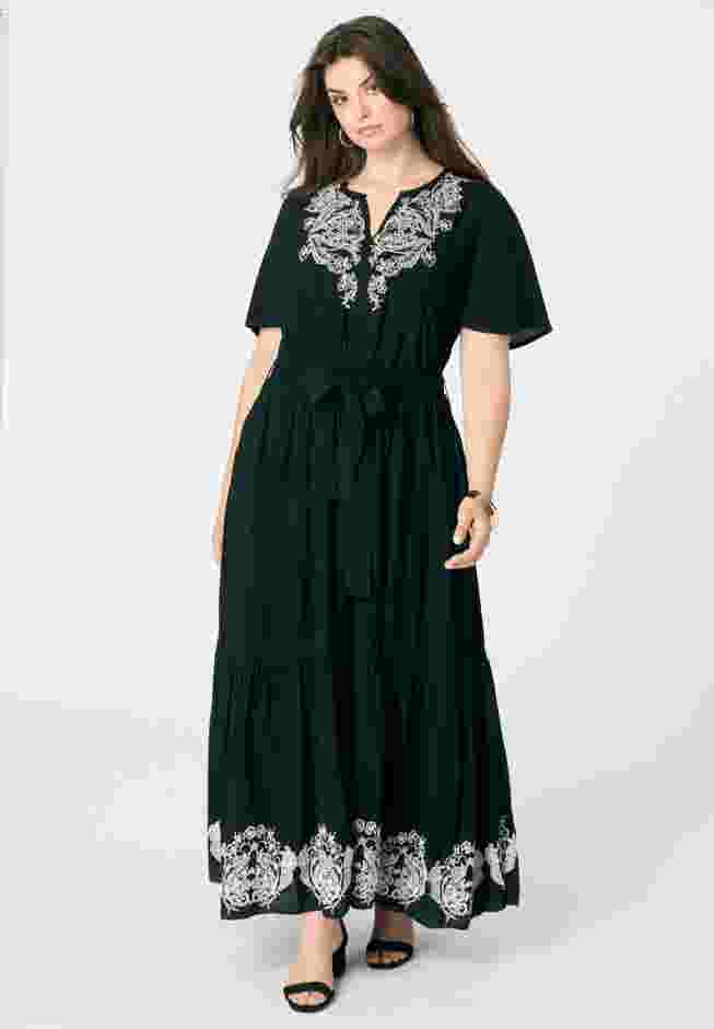 Embroidered Maxi Dress image number 0