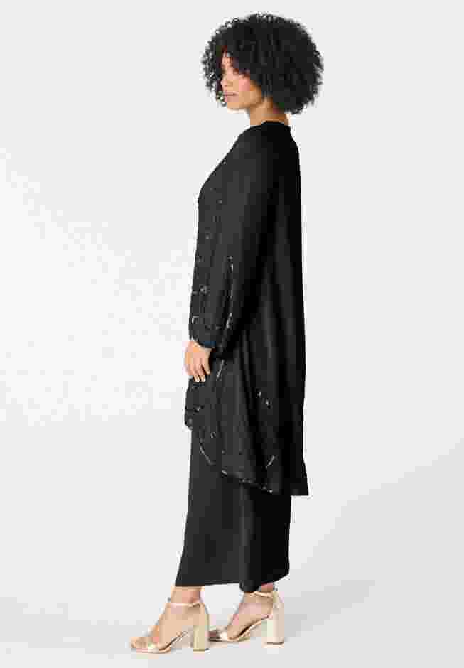 Beaded Dress and Gown Set image number 3
