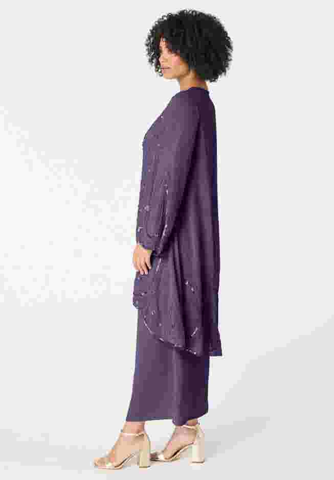 Beaded Dress and Gown Set image number 3