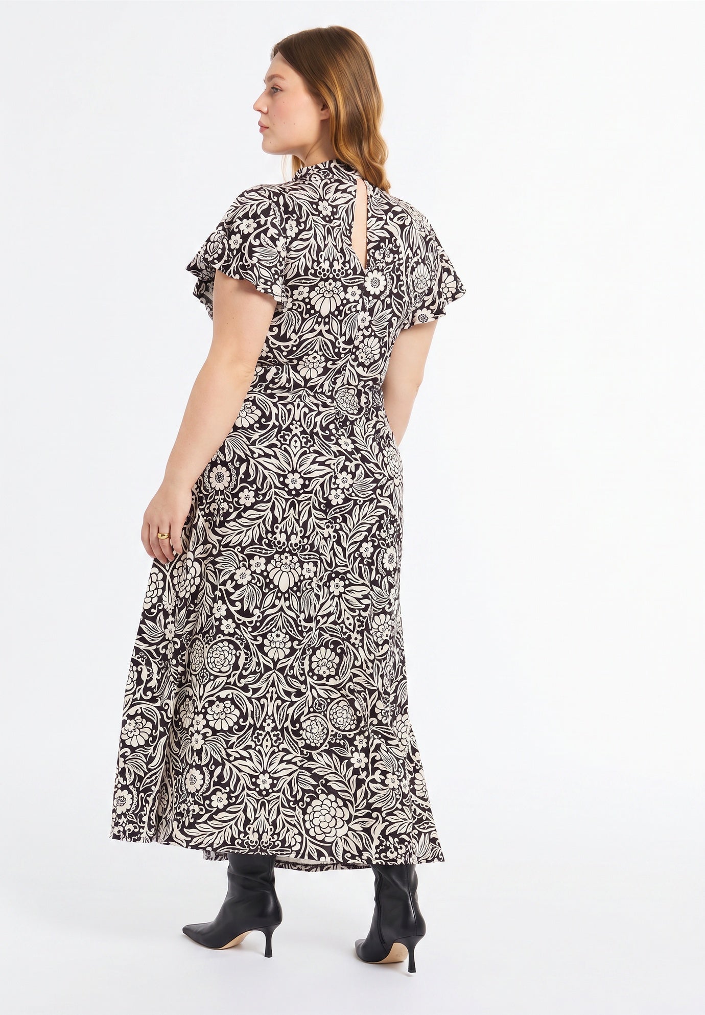 Gathered Front Midi Dress image number 1