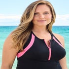 High Neck Racerback 2-Piece Swimdress image number null