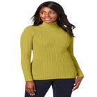 Ribbed Cotton Turtleneck Sweater image number null