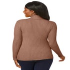 Ribbed Cotton Turtleneck Sweater image number 1