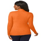Ribbed Cotton Turtleneck Sweater image number null