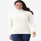 Ribbed Cotton Turtleneck Sweater image number null