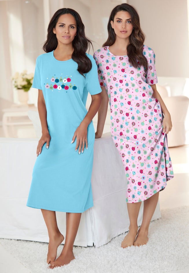 2-Pack Long Sleepshirts image number 2
