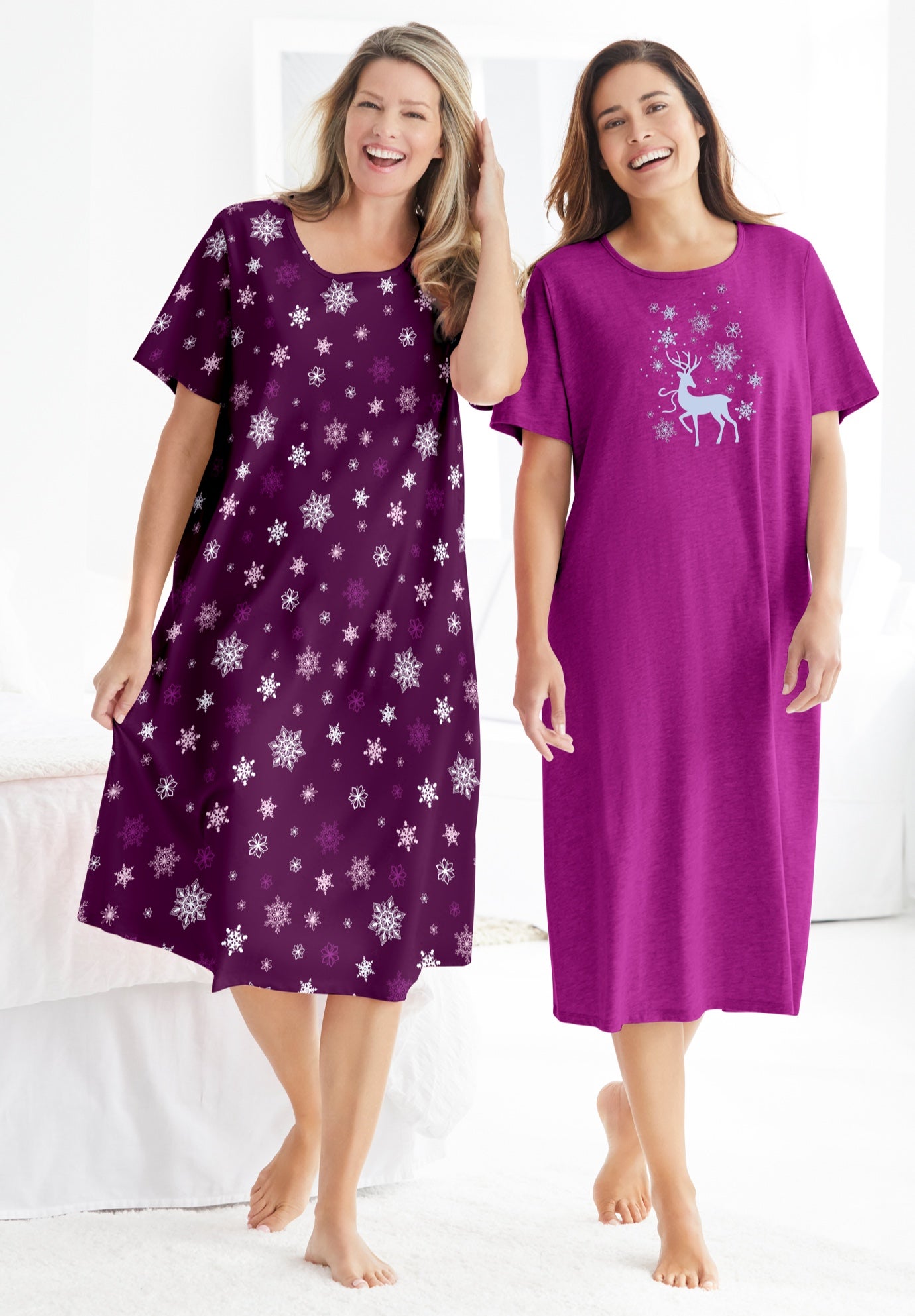 2-Pack Long Sleepshirts image number 5