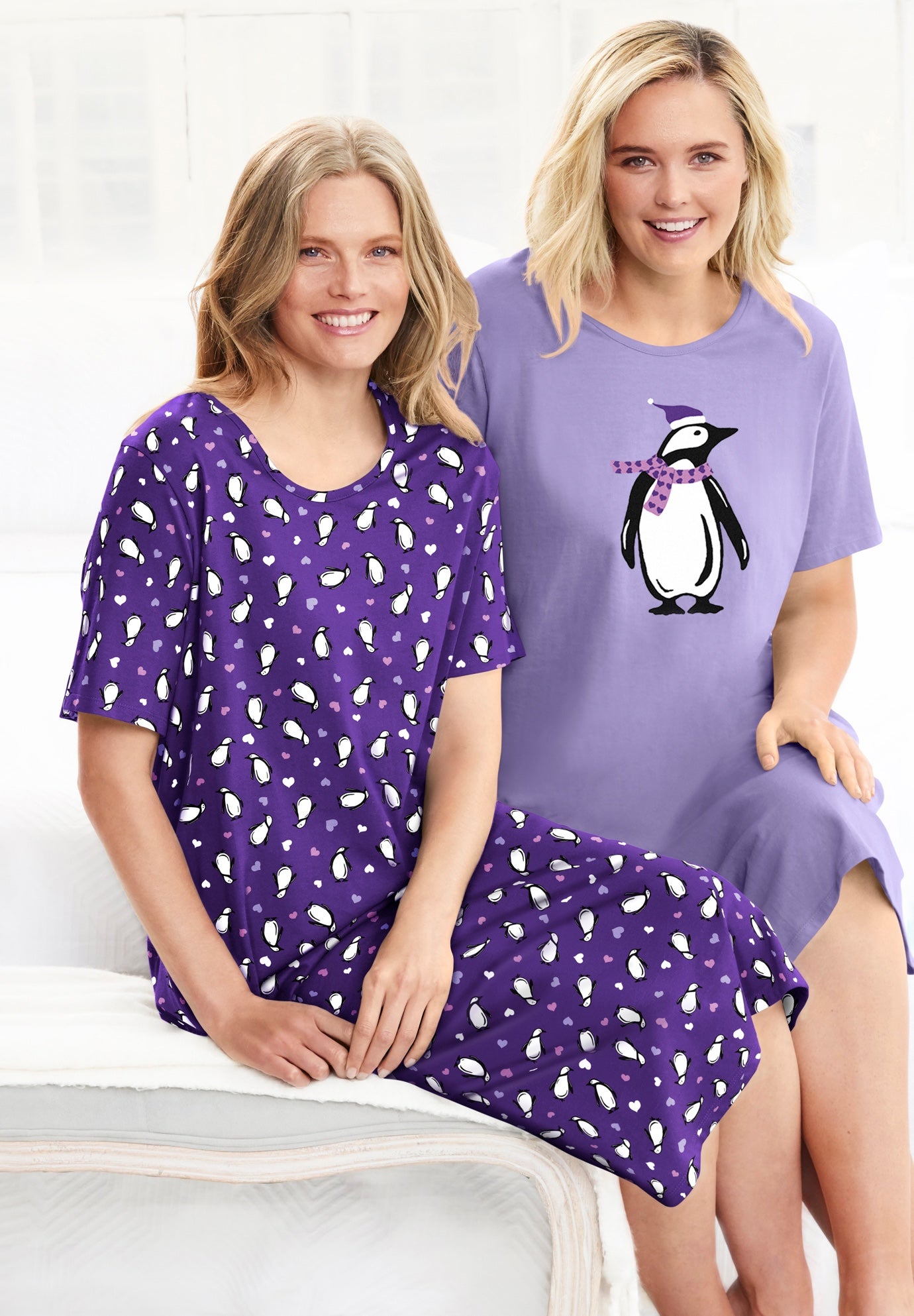 2-Pack Long Sleepshirts image number 7