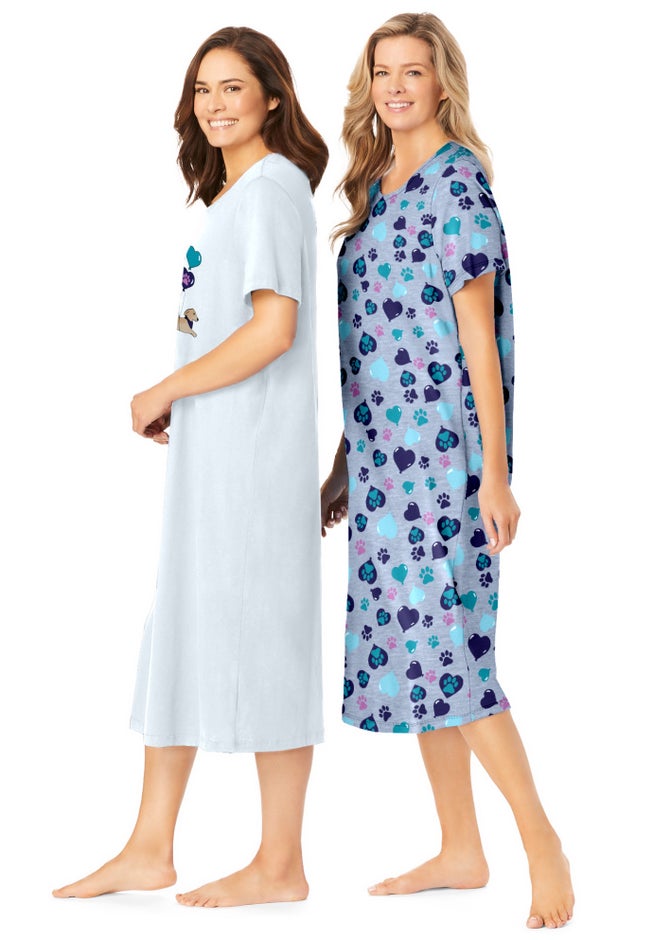 2-Pack Long Sleepshirts image number 2