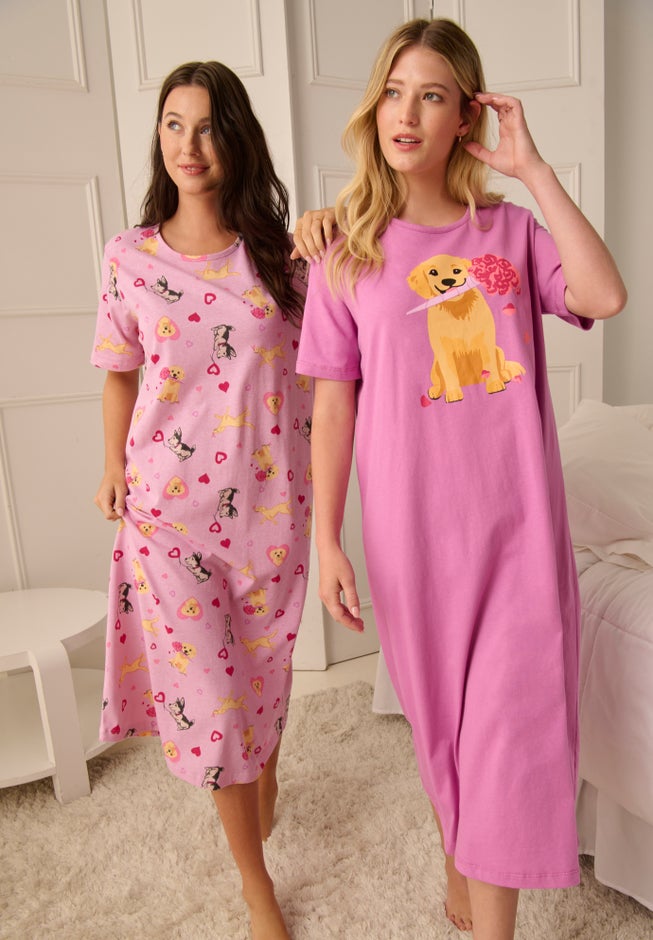 2-Pack Long Sleepshirts image number 7