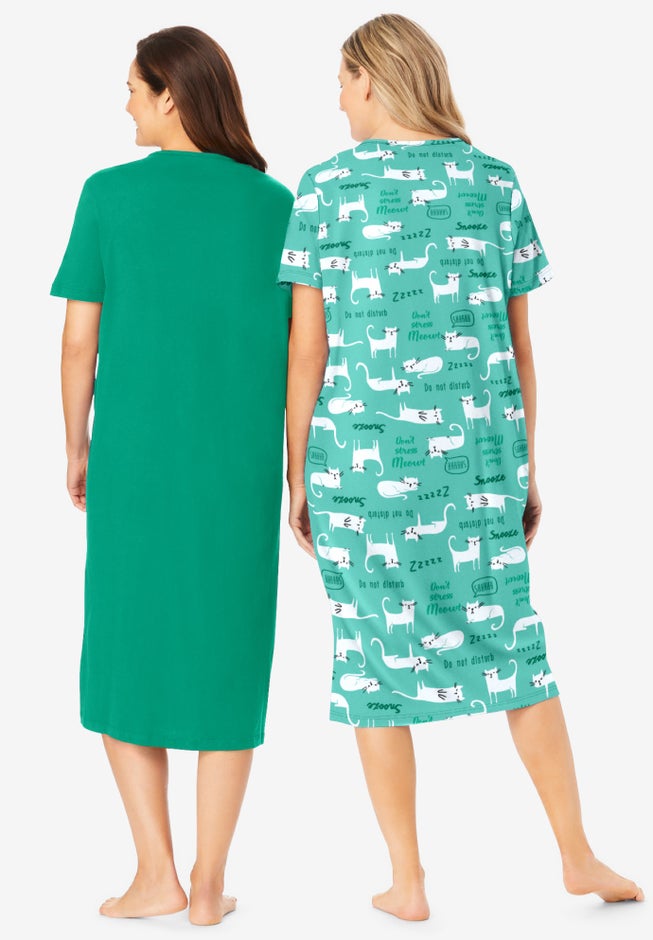 2-Pack Long Sleepshirts image number 1