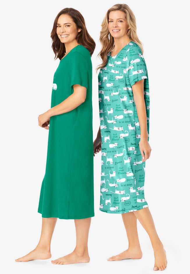 2-Pack Long Sleepshirts image number 2