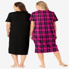 2-Pack Long Sleepshirts image number null