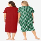 2-Pack Long Sleepshirts image number null