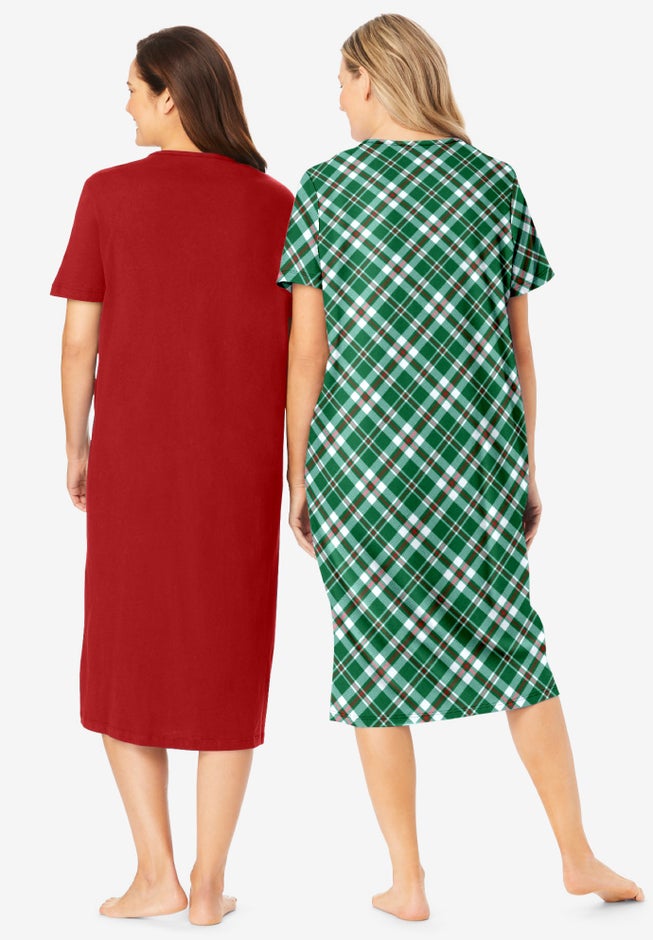 2-Pack Long Sleepshirts image number 1