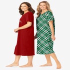 2-Pack Long Sleepshirts image number null