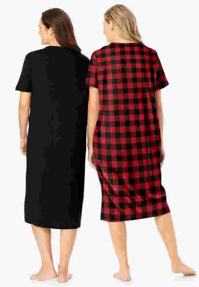 2-Pack Long Sleepshirts image number 1