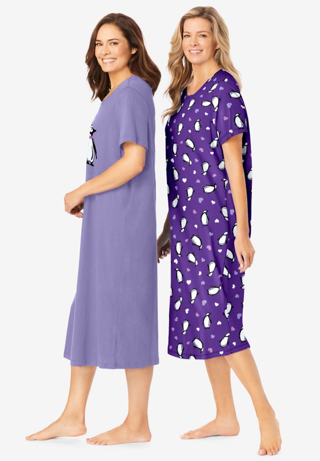 2-Pack Long Sleepshirts image number 2