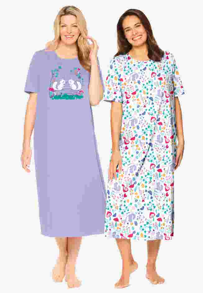 2-Pack Long Sleepshirts image number 0