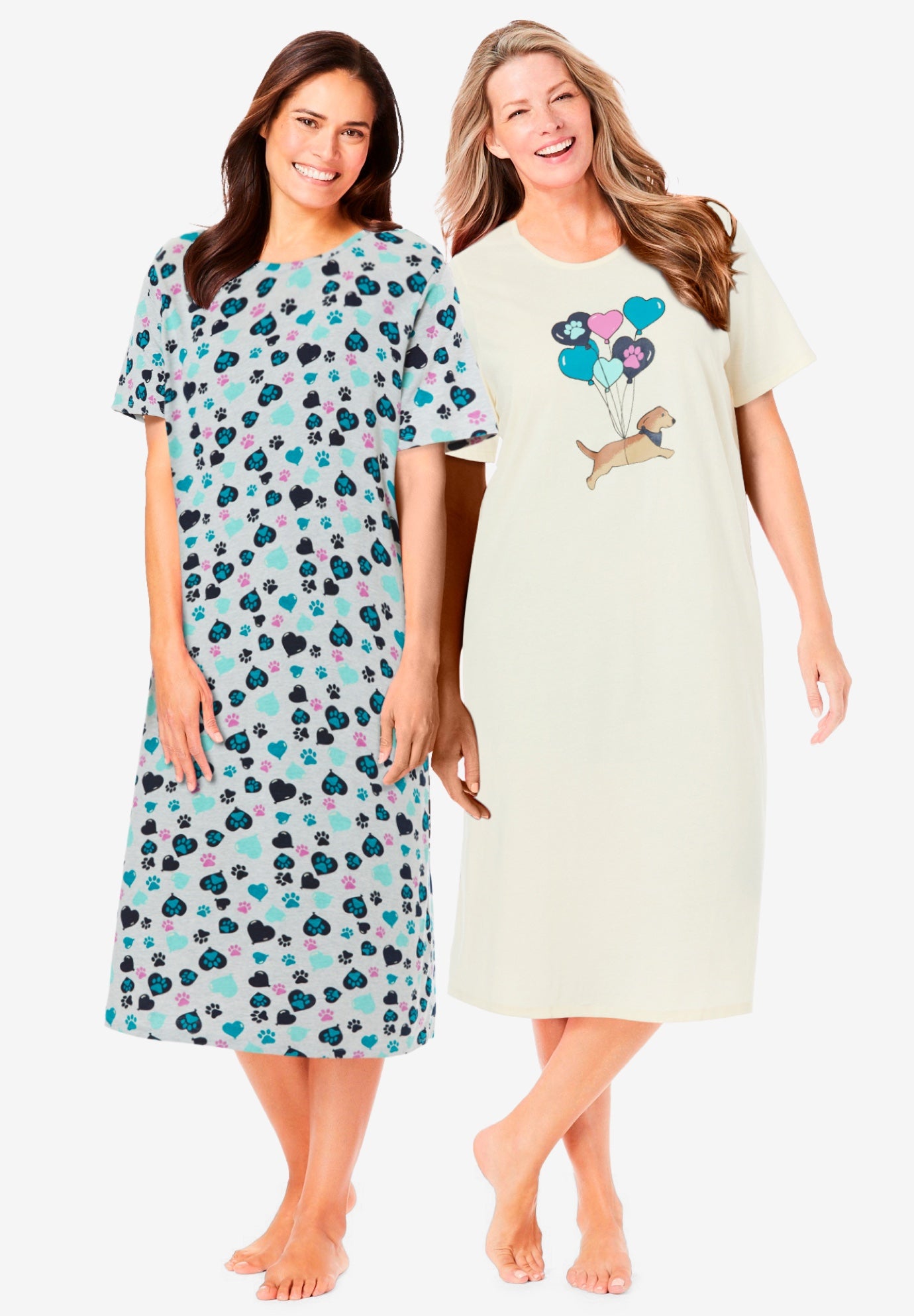 2-Pack Long Sleepshirts image number 0