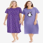 2-Pack Long Sleepshirts image number null