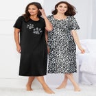 2-Pack Long Sleepshirts image number null
