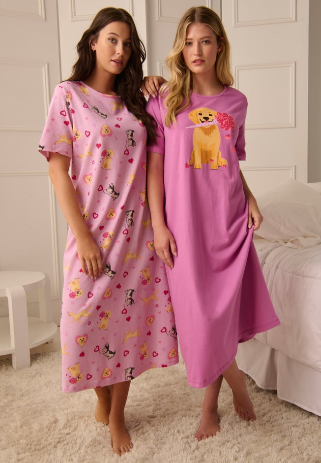 2-Pack Long Sleepshirts image number 3