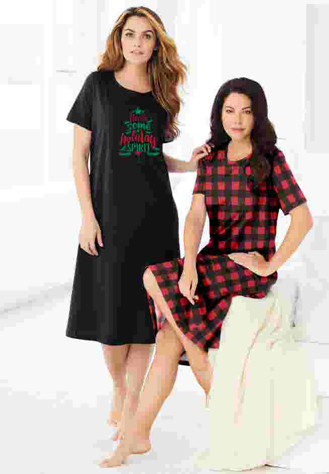 2-Pack Long Sleepshirts image number 0
