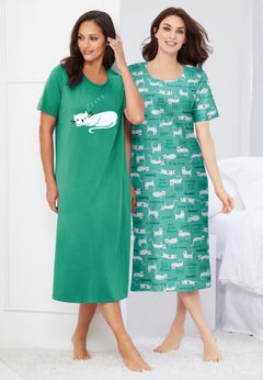 2-Pack Long Sleepshirts