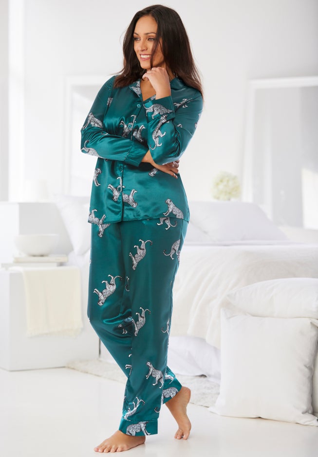 The Luxe Satin Pajama Set  image number 4