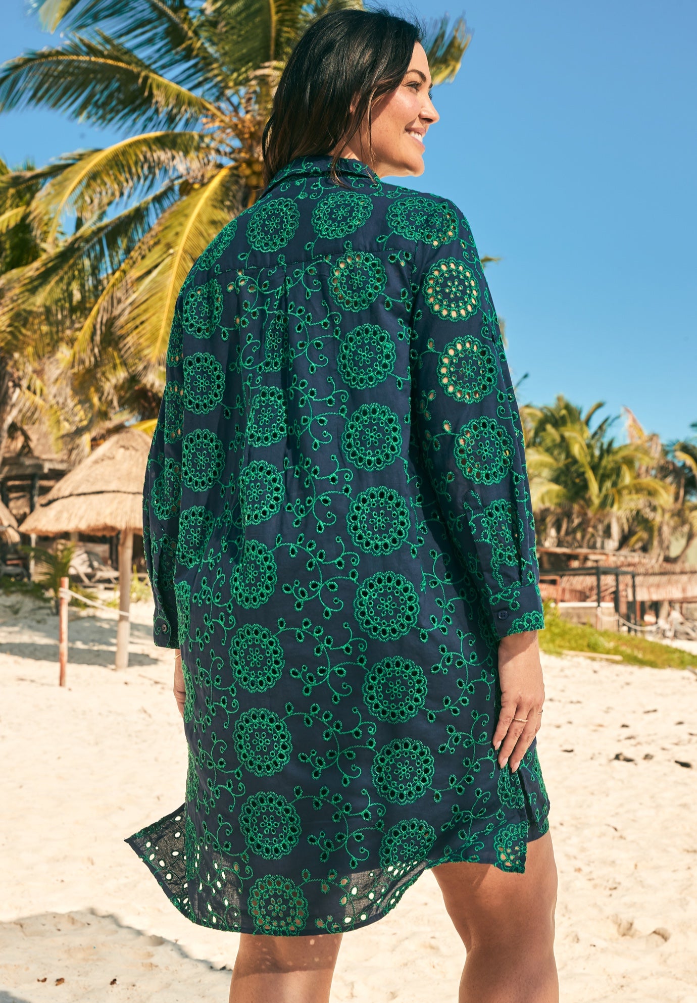 Eyelet Cover-Up Shirt image number 1