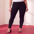 Rhinestone And Pearl Legging image number 0