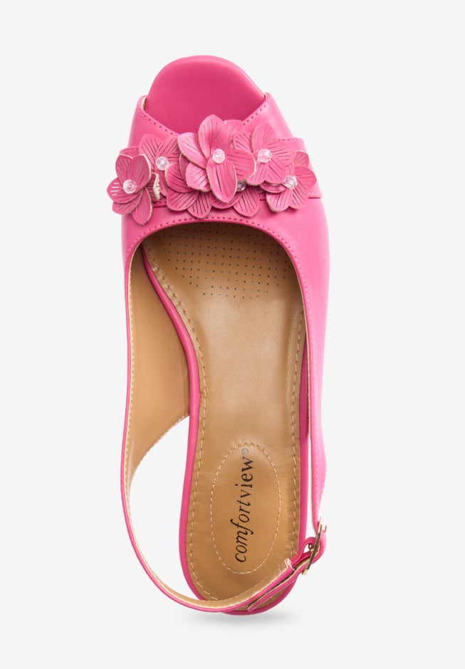 The Rider Leather-Like Slingback image number 4