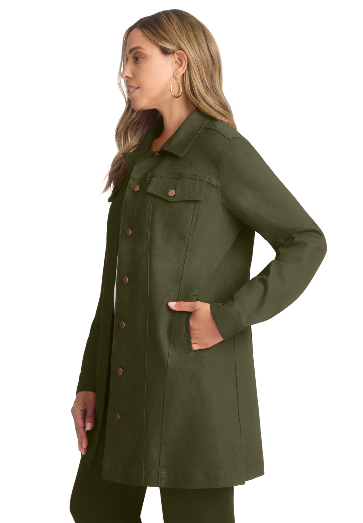 Long Denim Jacket image number 1